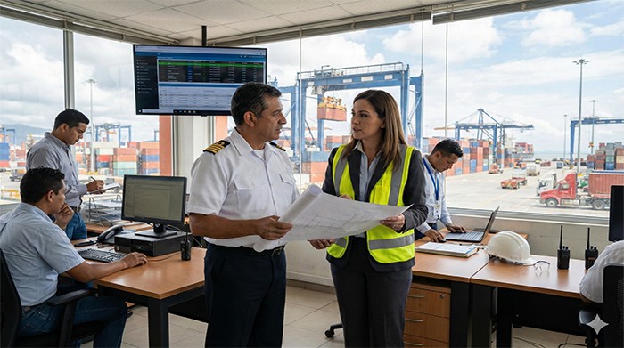 Operaciones portuarias y Logística